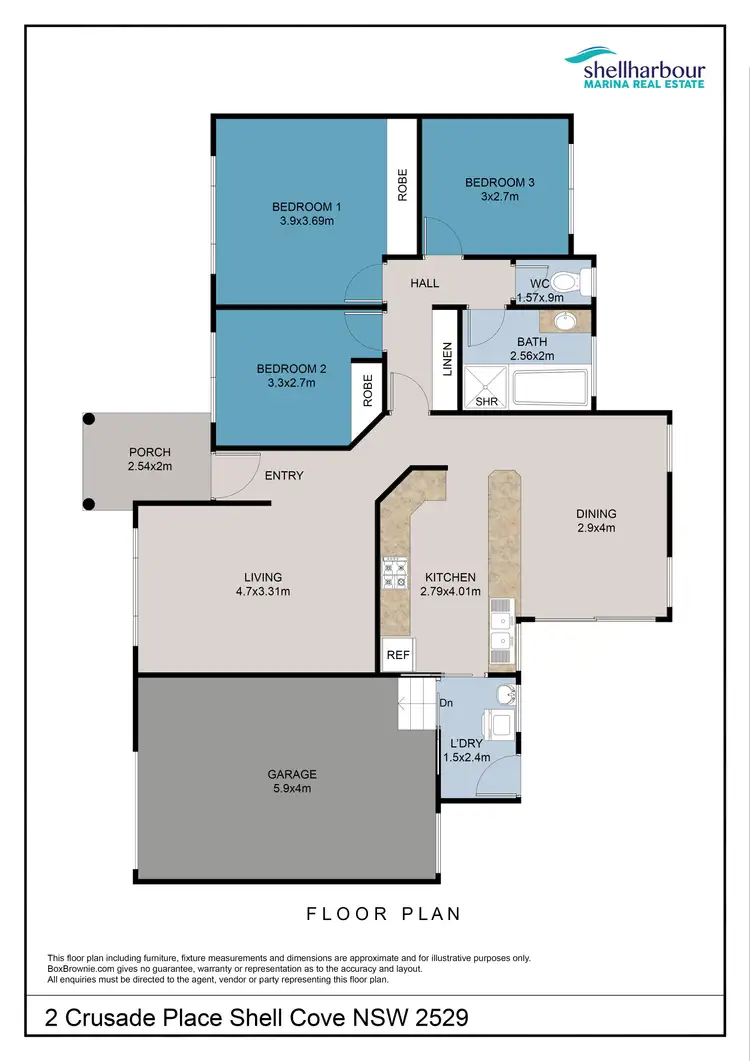 Floorplan of Homely house listing, 2 Crusade Place, Shell Cove NSW 2529