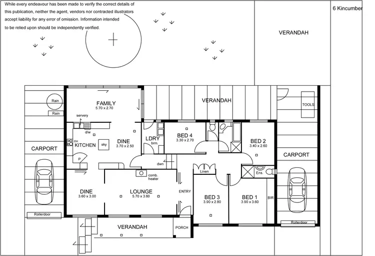 Floorplan of Homely house listing, 6 Kincumber Drive, Redwood Park SA 5097