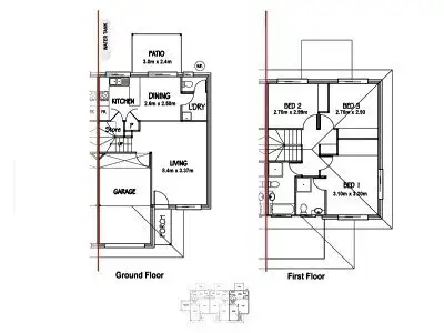 Floorplan of Homely townhouse listing, 18/2 Sienna Street, Ellen Grove QLD 4078