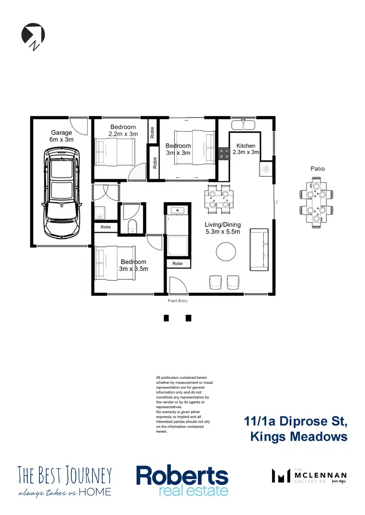 Floorplan of Homely house listing, 11/1A Diprose Street, Kings Meadows TAS 7249