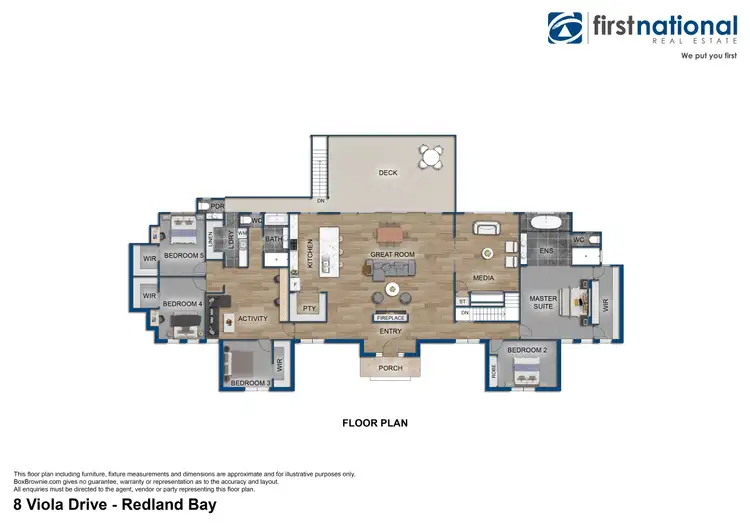 Floorplan of Homely house listing, 8 Viola Drive, Redland Bay QLD 4165