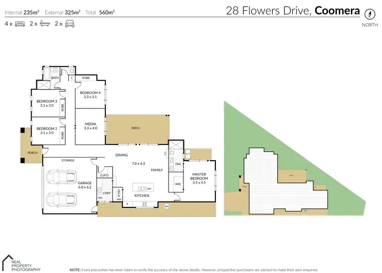 Floorplan of Homely house listing, 28 Flowers Drive, Coomera QLD 4209