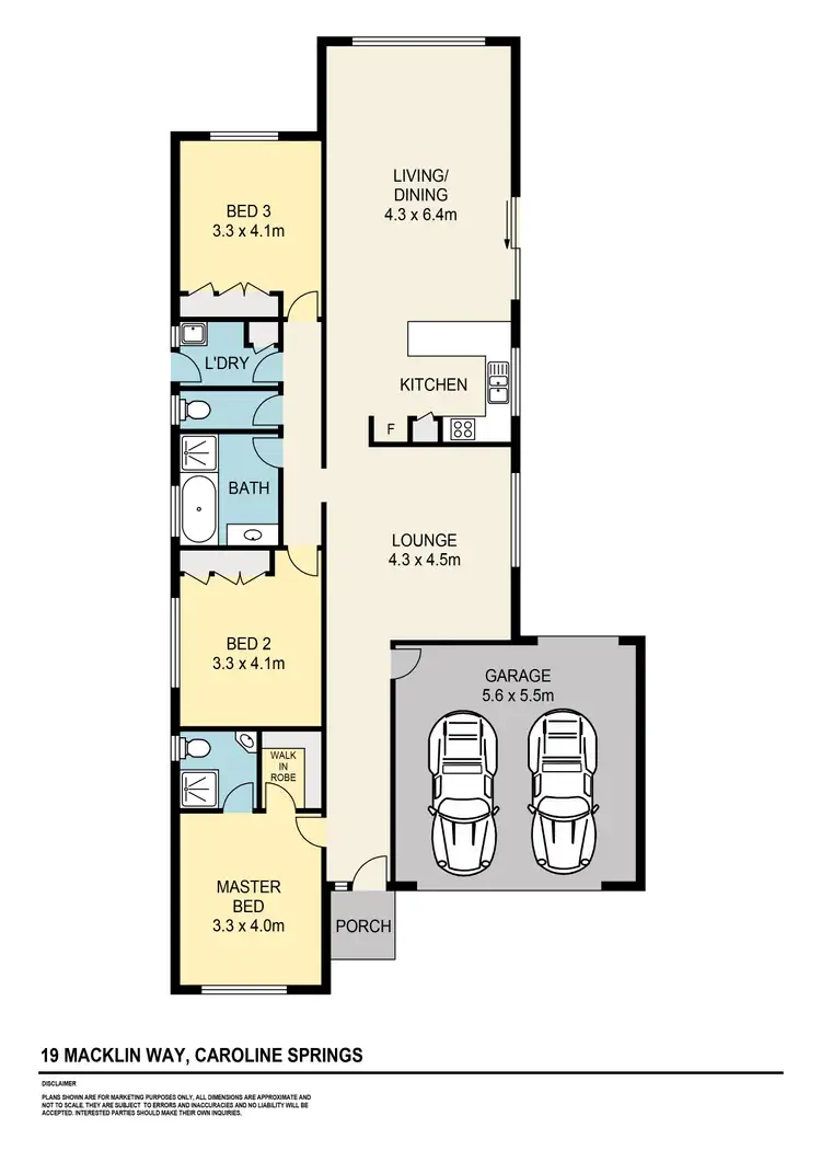 Floorplan of Homely house listing, 19 Macklin Way, Caroline Springs VIC 3023