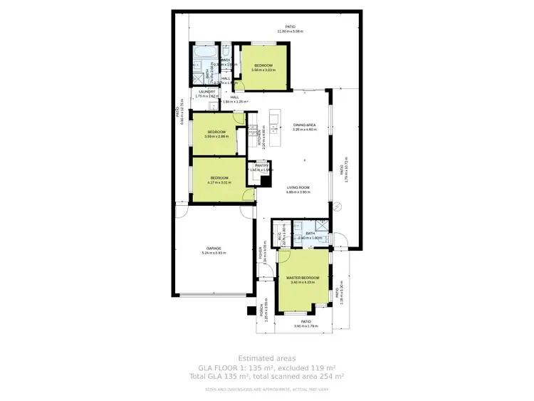 Floorplan of Homely house listing, 12 Kirkham Drive, Thornhill Park VIC 3335