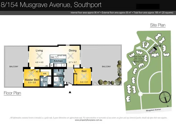 Floorplan of Homely apartment listing, 8/154 Musgrave Avenue, Southport QLD 4215
