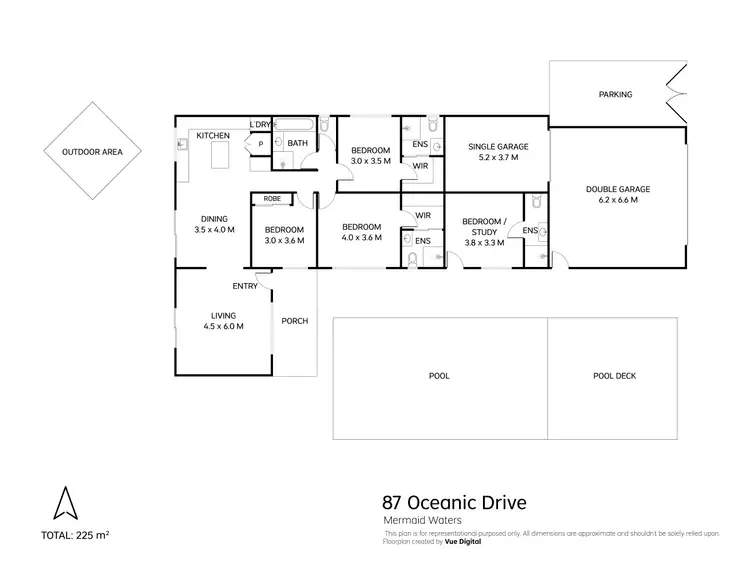 Floorplan of Homely house listing, 87 Oceanic Drive, Mermaid Waters QLD 4218