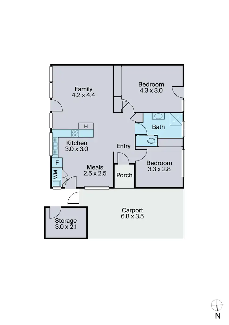 Floorplan of Homely unit listing, 3/13 Dawson Street, Upper Ferntree Gully VIC 3156