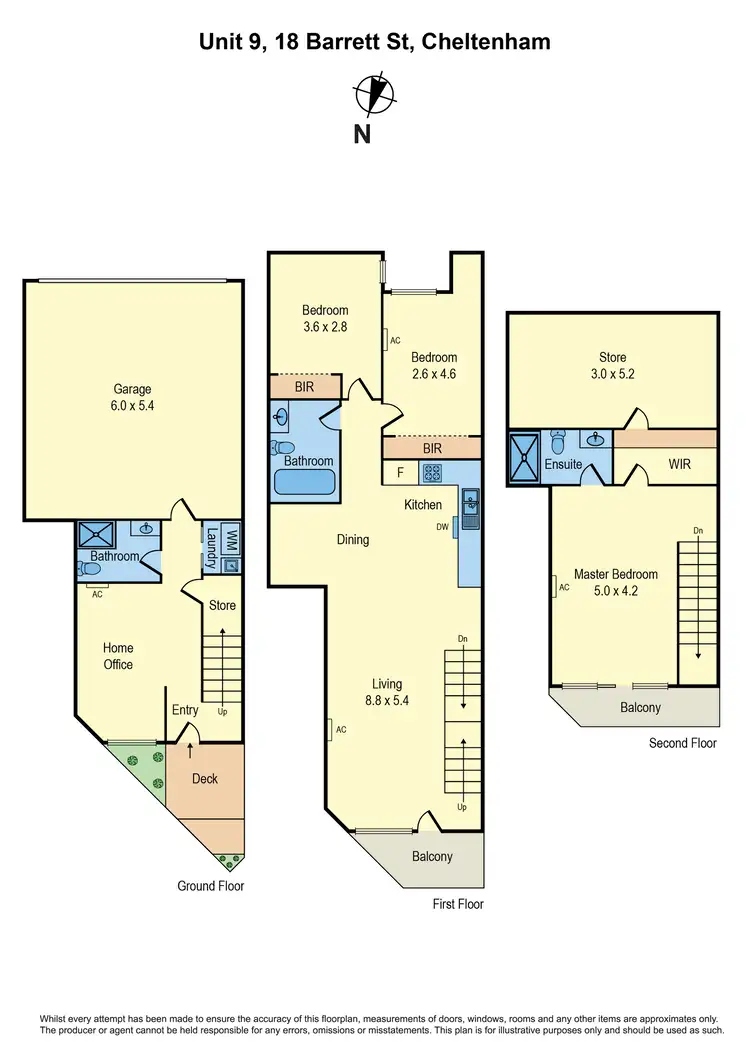 Floorplan of Homely unit listing, 9/18 Barrett Street, Cheltenham VIC 3192