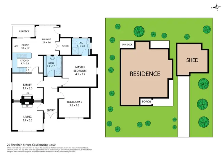 Floorplan of Homely house listing, 20 Sheehan Street, Castlemaine VIC 3450