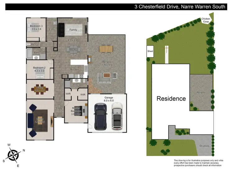 Floorplan of Homely house listing, 3 Chesterfield Drive, Narre Warren South VIC 3805