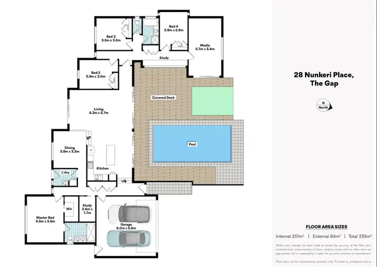 Floorplan of Homely house listing, 28 Nunkeri Place, The Gap QLD 4061