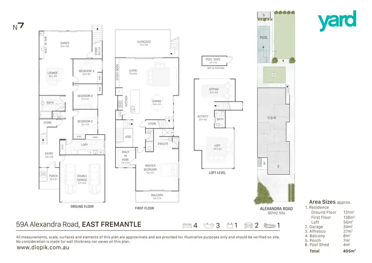 Floorplan of Homely house listing, 59A Alexandra Road, East Fremantle WA 6158