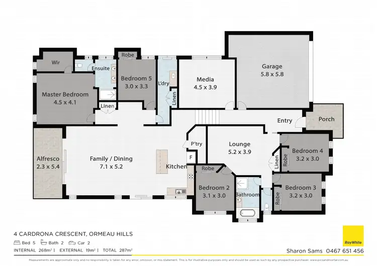 Floorplan of Homely house listing, 4 Cardrona Crescent, Ormeau Hills QLD 4208