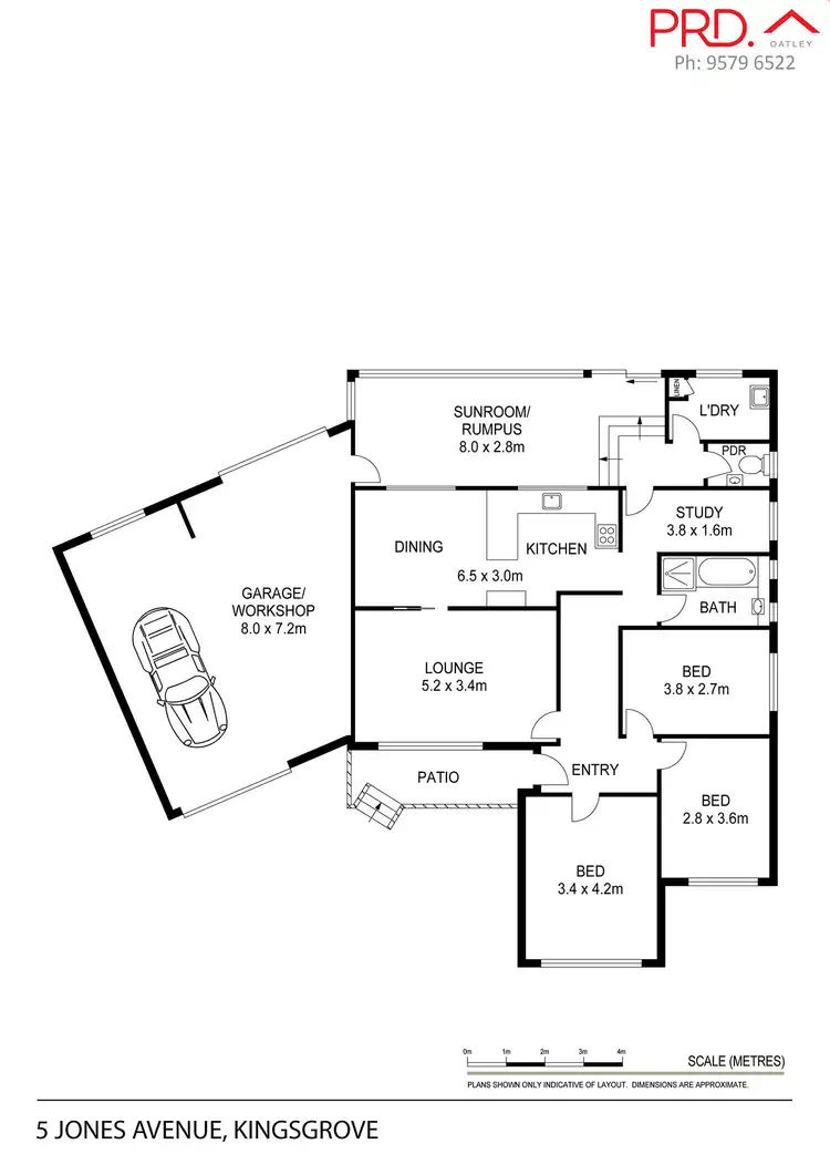 Floorplan of Homely house listing, 5 Jones Avenue, Kingsgrove NSW 2208