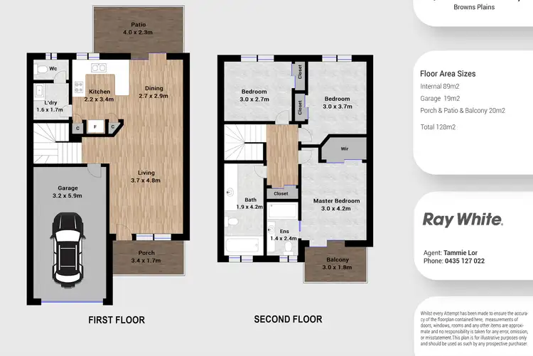 Floorplan of Homely townhouse listing, 46/17 Fleet Street, Browns Plains QLD 4118