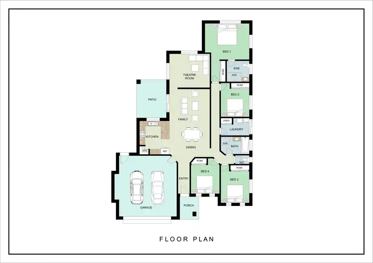 Floorplan of Homely house listing, 11 Kingslea Court, Ooralea QLD 4740