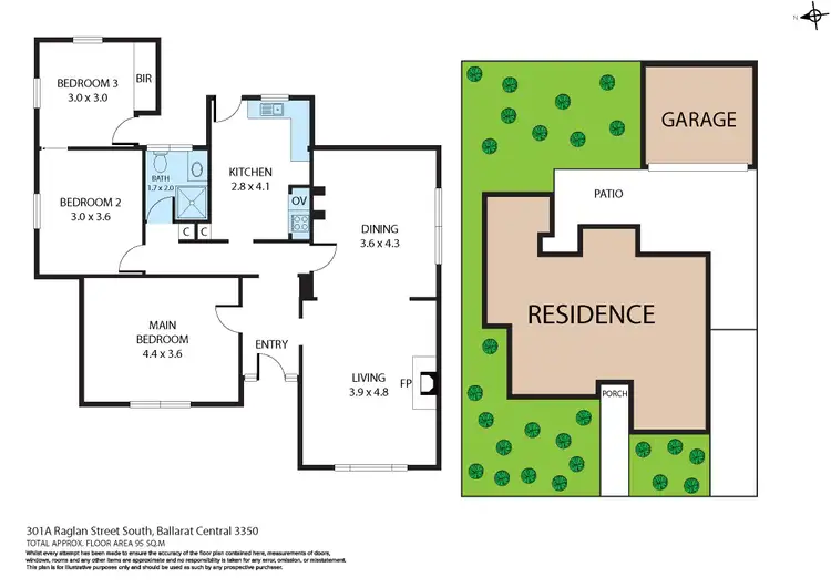 Floorplan of Homely house listing, 301A Raglan Street South, Ballarat Central VIC 3350
