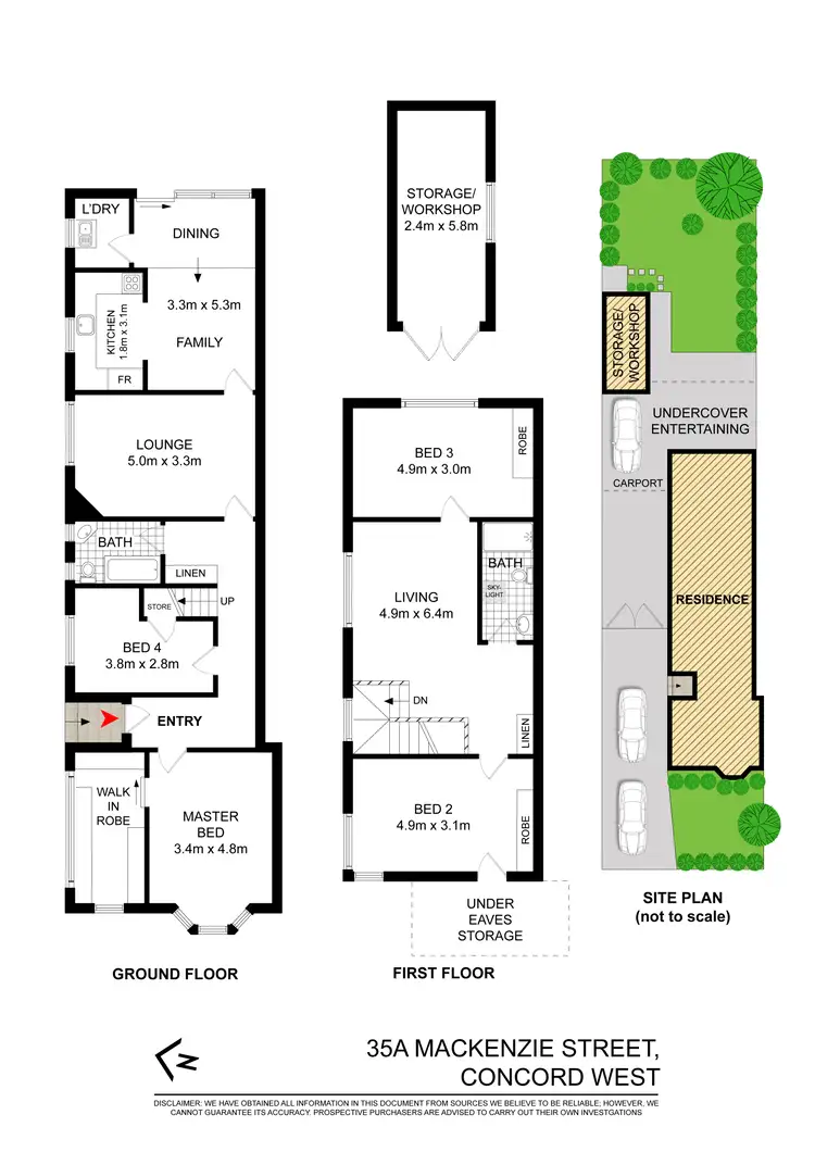 Floorplan of Homely house listing, 35A MacKenzie Street, Concord West NSW 2138