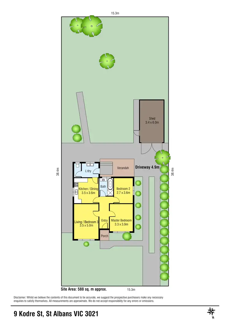 Floorplan of Homely house listing, 9 Kodre Street, St Albans VIC 3021