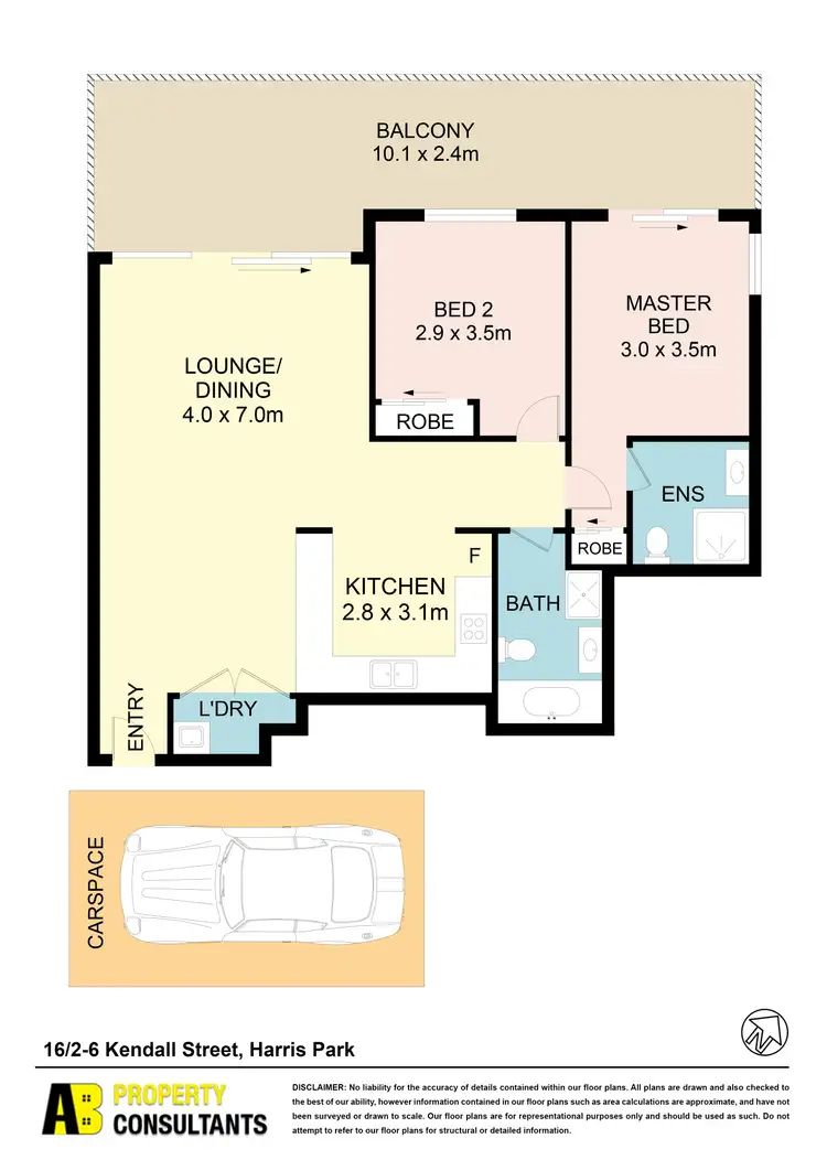 Floorplan of Homely unit listing, 16/2-6 Kendall St, Harris Park NSW 2150