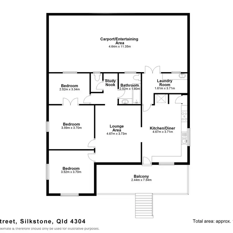 Floorplan of Homely house listing, 1 Creek Street, Silkstone QLD 4304