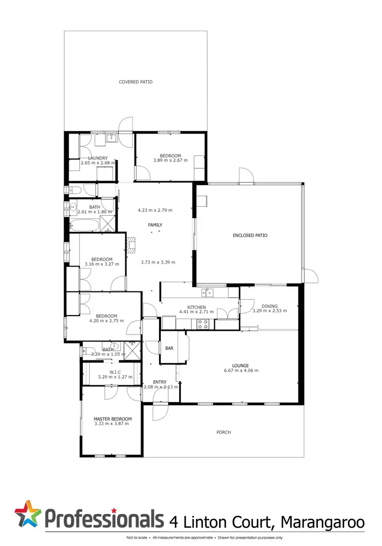 Floorplan of Homely house listing, 4 Linton Court, Marangaroo WA 6064