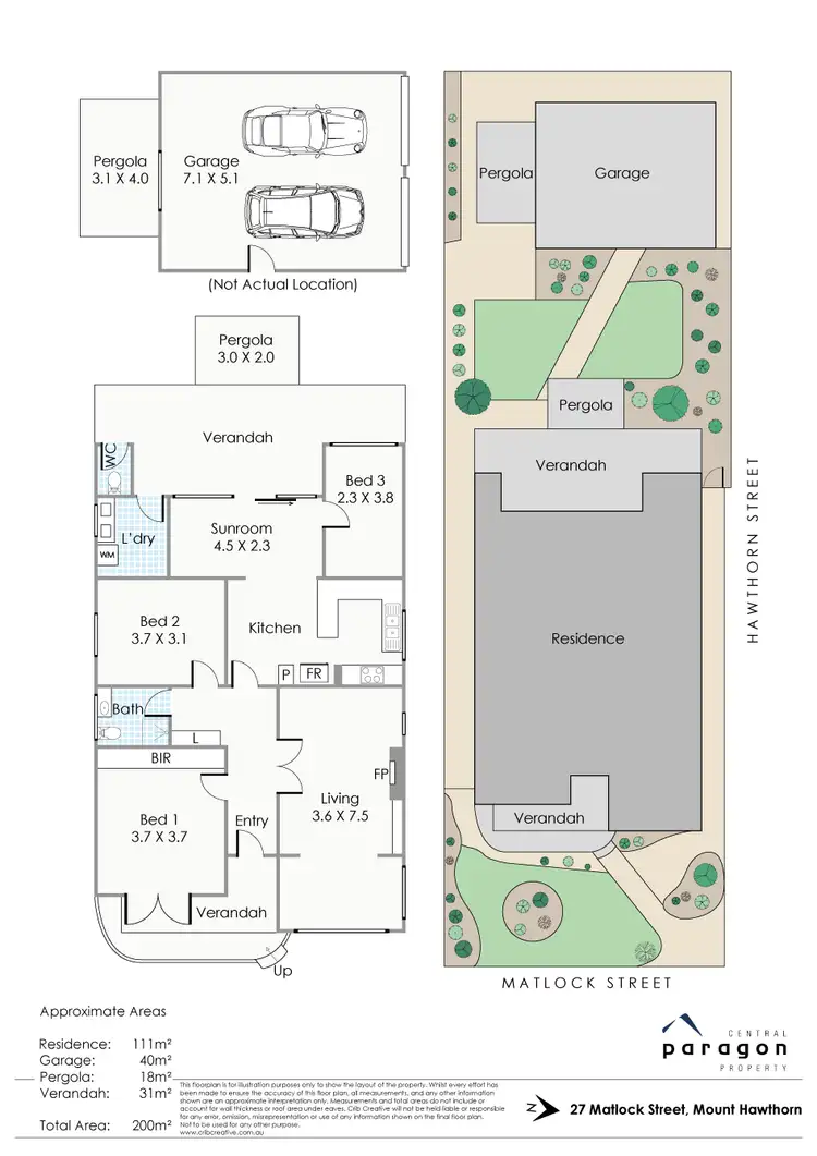 Floorplan of Homely house listing, 27 Matlock Street, Mount Hawthorn WA 6016