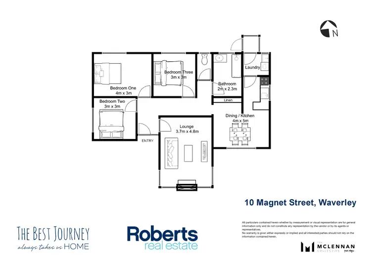 Floorplan of Homely house listing, 10 Magnet Street, Waverley TAS 7250