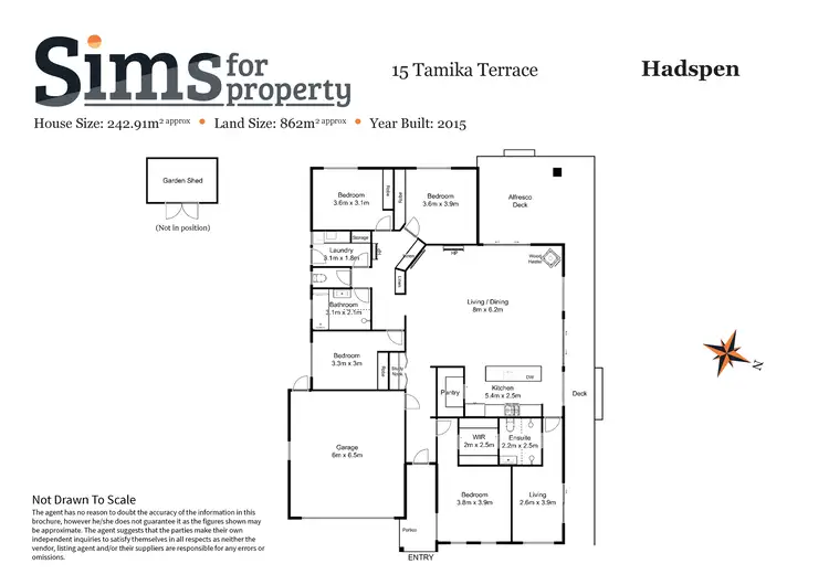Floorplan of Homely house listing, 15 Tamika Terrace, Hadspen TAS 7290