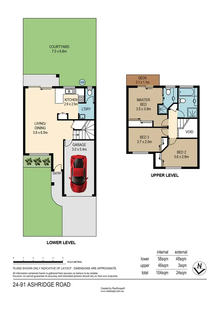 Floorplan of Homely townhouse listing, 24/91 Ashridge Road, Darra QLD 4076