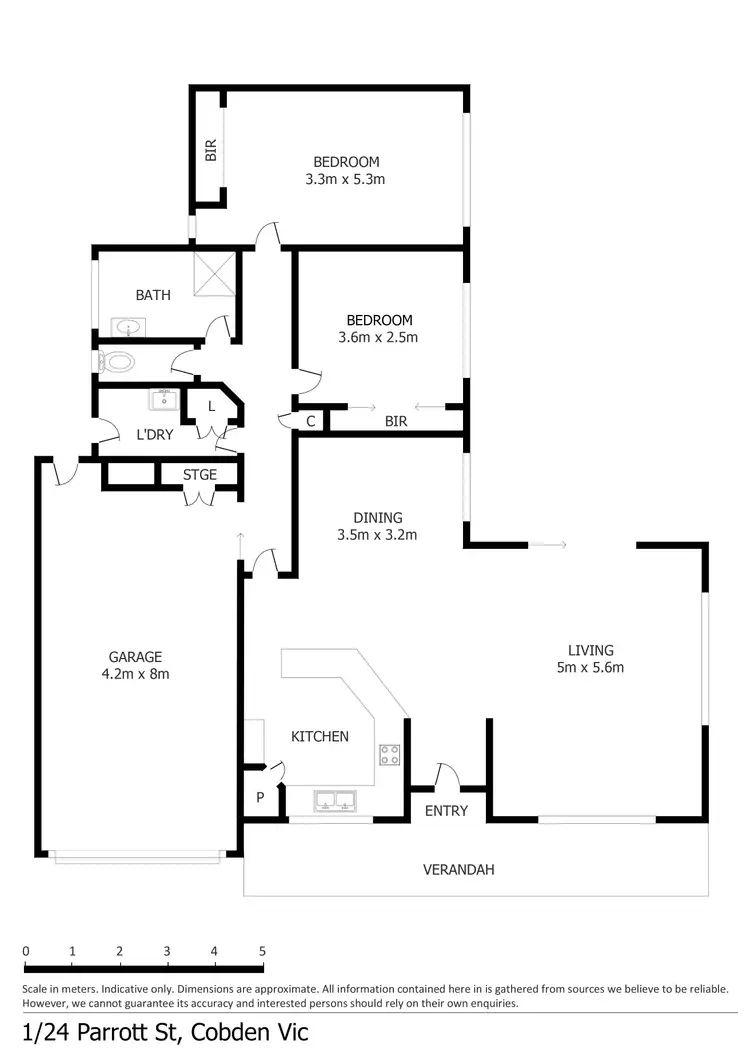 Floorplan of Homely house listing, 1/24 Parrott Street, Cobden VIC 3266