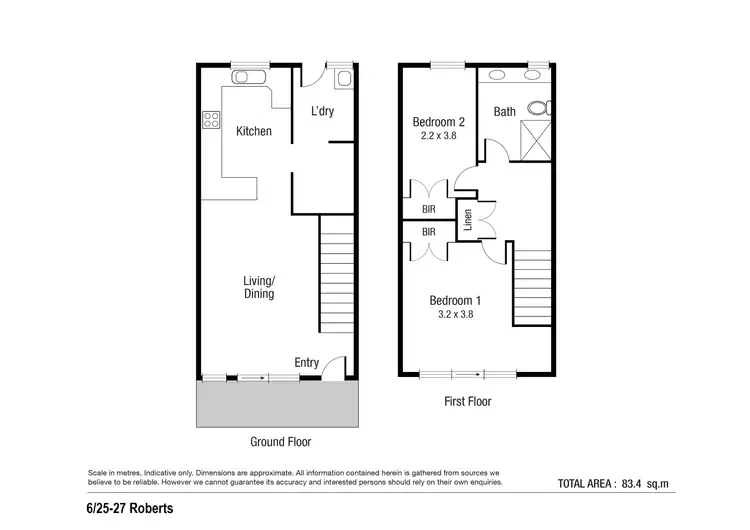 Floorplan of Homely unit listing, 6/25-27 Roberts Street, Hermit Park QLD 4812