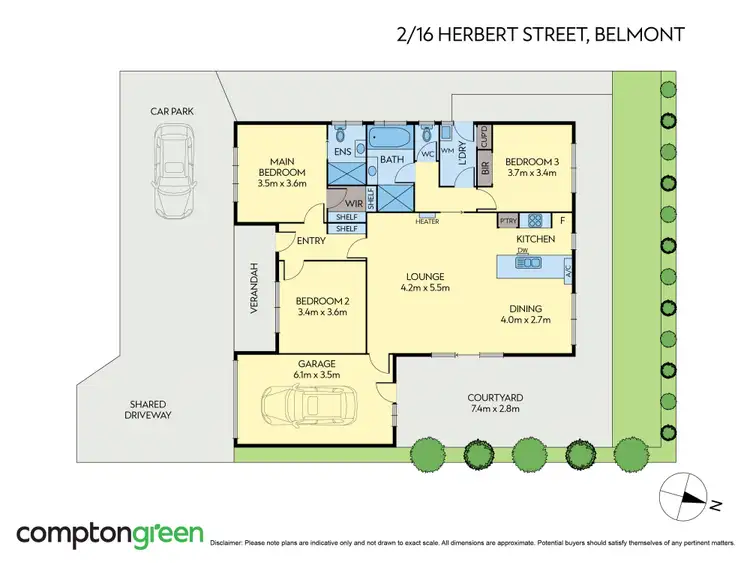 Floorplan of Homely house listing, 2/16 Herbert Street, Belmont VIC 3216