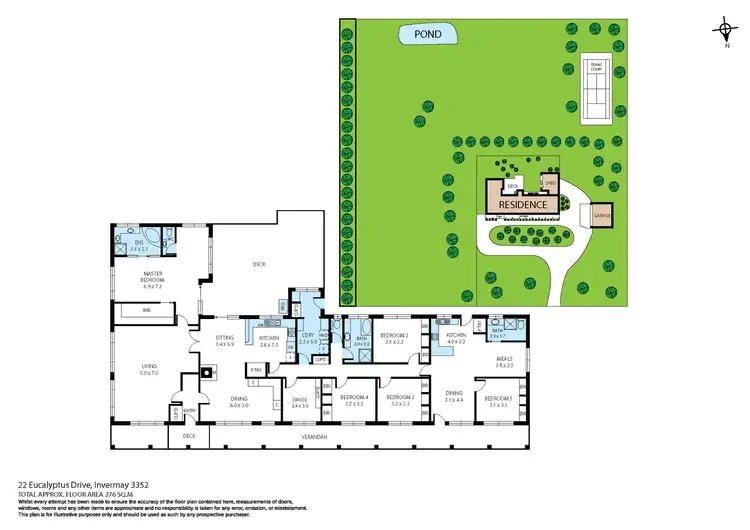 Floorplan of Homely house listing, 22 Eucalyptas Drive, Invermay VIC 3352