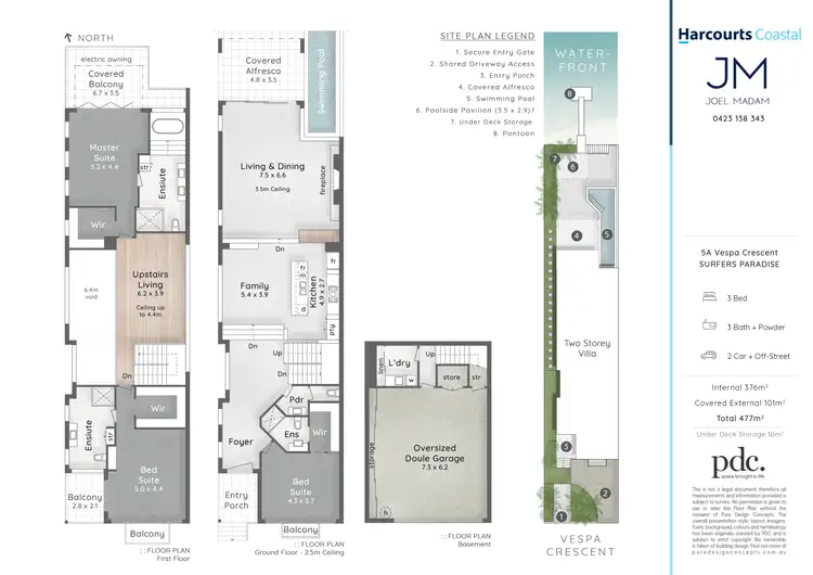 Floorplan of Homely villa listing, 1/5 Vespa Crescent, Surfers Paradise QLD 4217