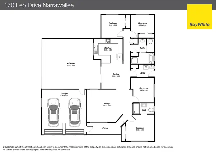 Floorplan of Homely house listing, 170 Leo Drive, Narrawallee NSW 2539