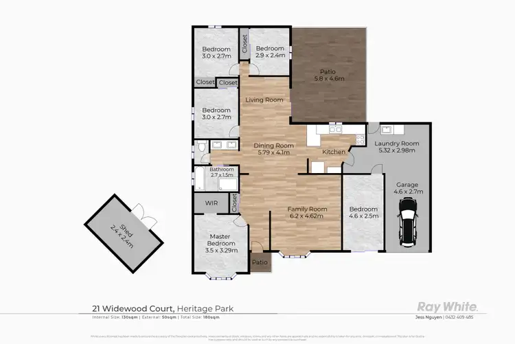 Floorplan of Homely house listing, 21 Widewood Court, Heritage Park QLD 4118