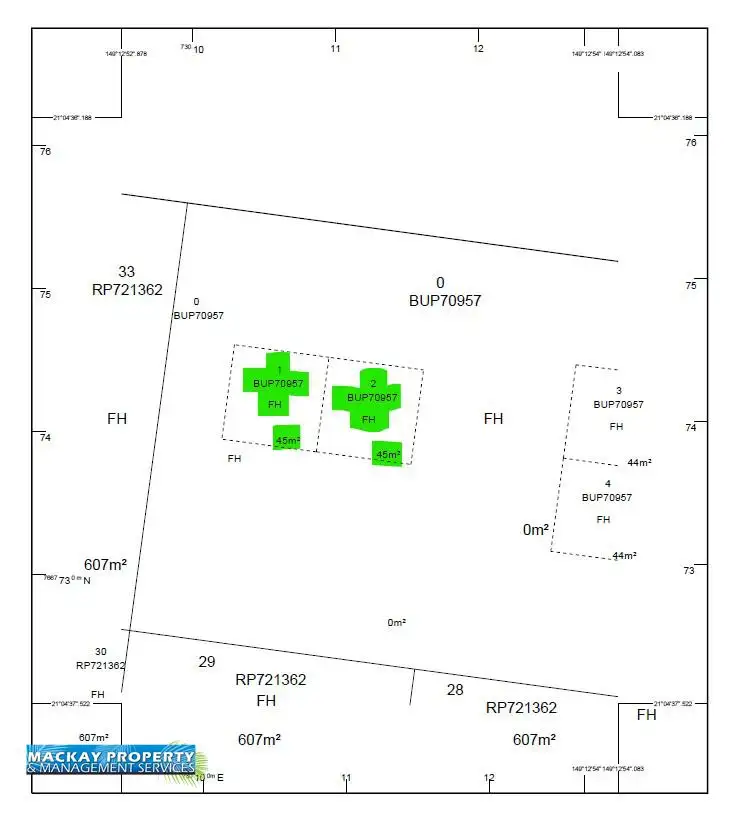 Floorplan of Homely semi-detached listing, 1-2/3 Swift Street, Slade Point QLD 4740