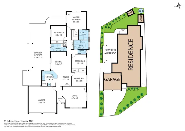 Floorplan of Homely house listing, 11 Celebes Close, Tingalpa QLD 4173