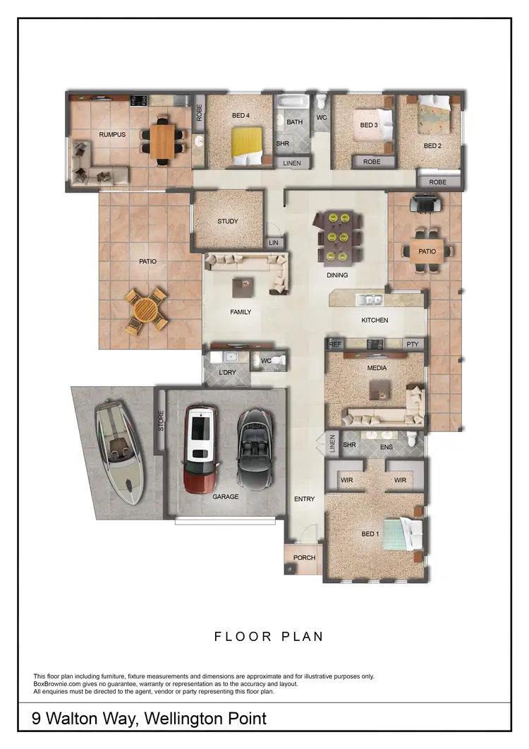 Floorplan of Homely house listing, 9 Walton Way, Wellington Point QLD 4160