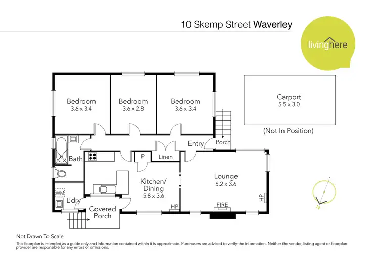 Floorplan of Homely house listing, 10 Skemp Street, Waverley TAS 7250