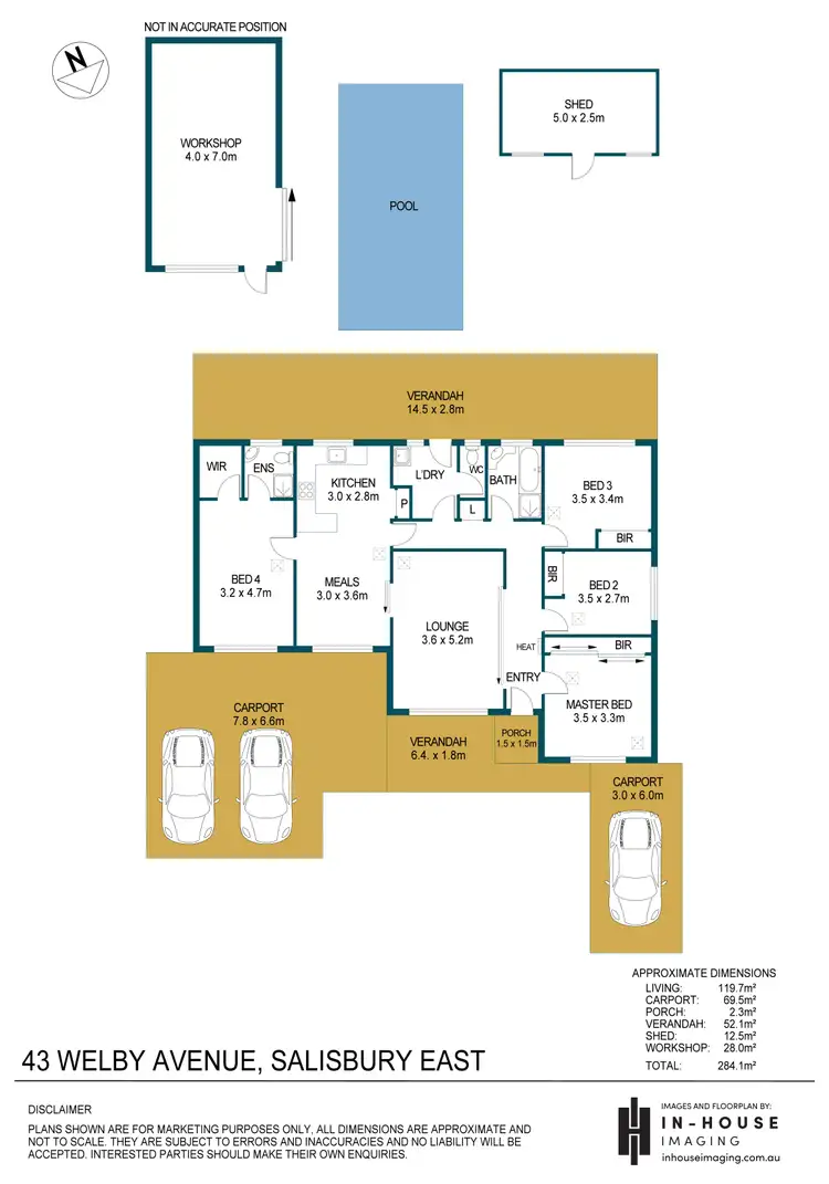 Floorplan of Homely house listing, 43 Welby Avenue, Salisbury East SA 5109