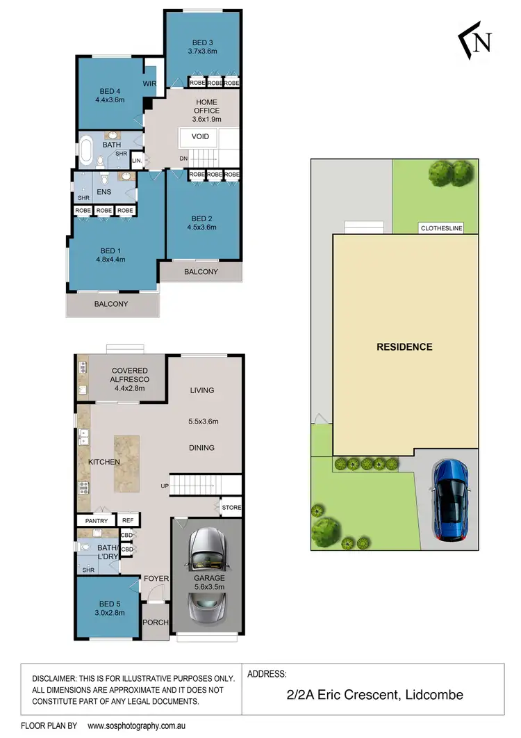 Floorplan of Homely house listing, 2/2A Eric Crescent, Lidcombe NSW 2141