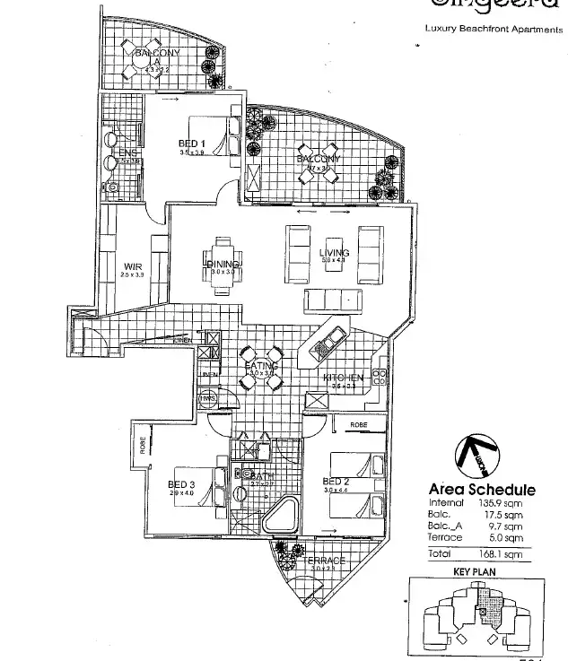 Floorplan of Homely apartment listing, 504/239 Esplanade, Pialba QLD 4655