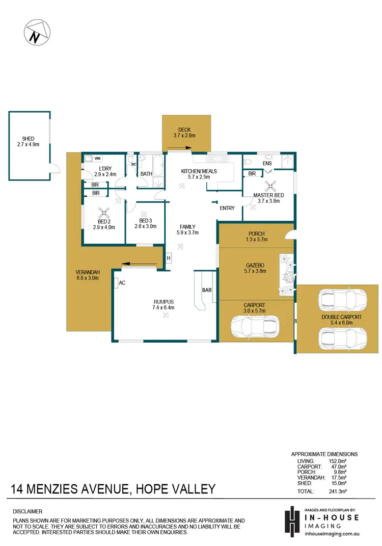 Floorplan of Homely house listing, 14 Menzies Avenue, Hope Valley SA 5090
