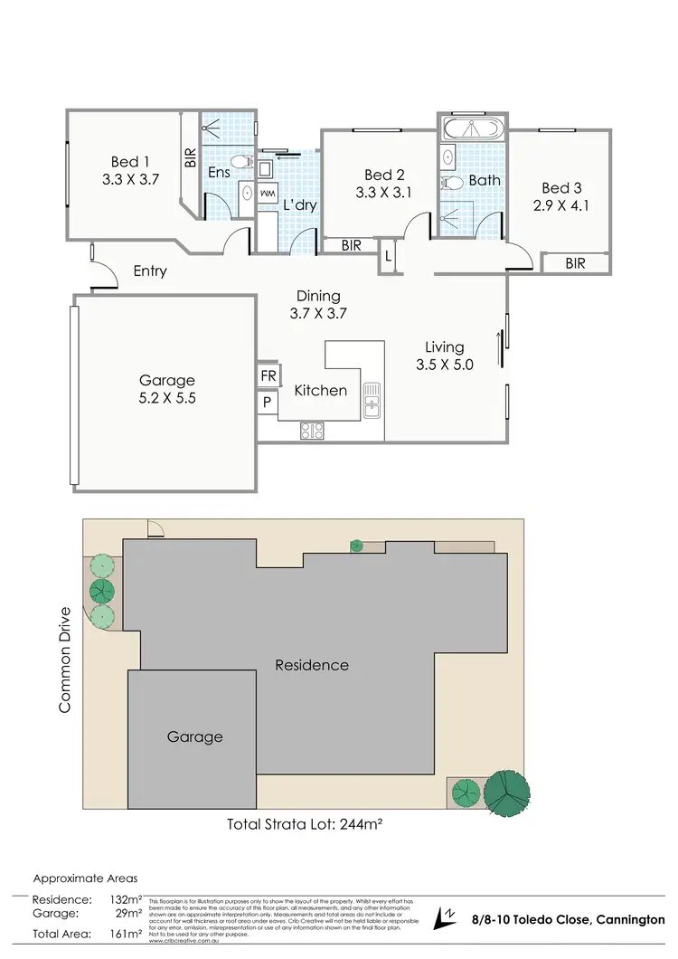 Floorplan of Homely villa listing, 8/8-10 Toledo Close, Cannington WA 6107