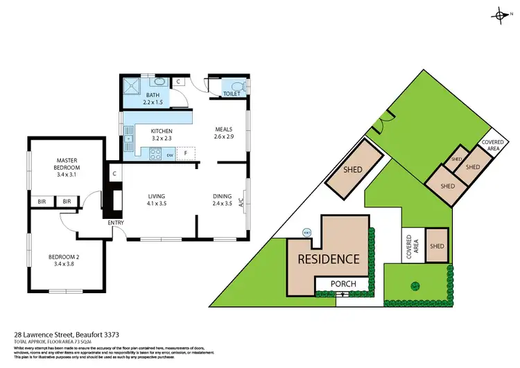 Floorplan of Homely house listing, 28 Lawrence Street, Beaufort VIC 3373