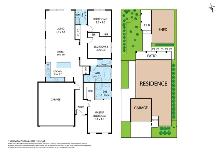 Floorplan of Homely house listing, 4 Lakeview Place, Jackass Flat VIC 3556