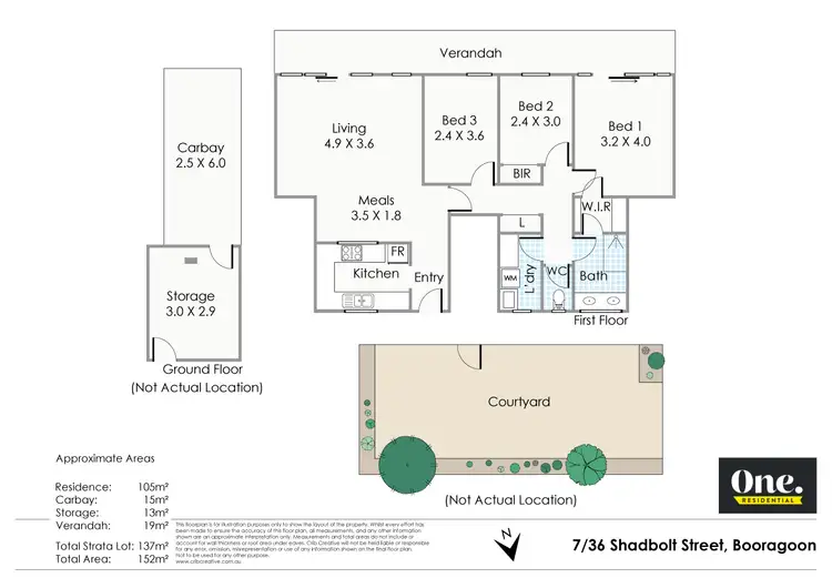 Floorplan of Homely unit listing, 7/36 Shadbolt Street, Booragoon WA 6154