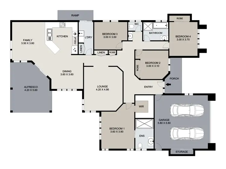 Floorplan of Homely house listing, 11 Lillypilly Place, Calliope QLD 4680